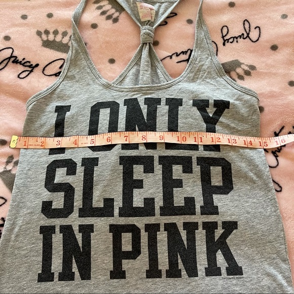 3/30 pink Victoria’s Secret I only sleep pink top - Picture 5 of 6